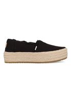 Toms Valencia Platform Espadrille 10019795 Zwart maat
