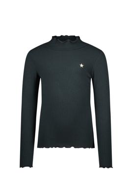 Like Flo winter t-shirt meisjes - grijs - Eef - rib - col
