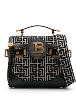 Balmain Crossbodytas met monogram jacquard - Zwart - thumbnail
