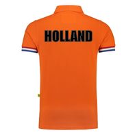 Grote maten Holland fan polo t-shirt oranje luxe kwaliteit - 200 grams katoen - heren 4XL  -