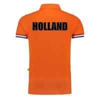 Grote maten Holland fan polo t-shirt oranje luxe kwaliteit - 200 grams katoen - heren 4XL  - - thumbnail