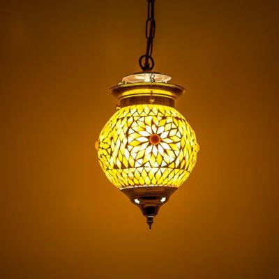 Hanglamp bol Roya bruin/beige in 2 maten