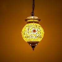 Hanglamp bol Roya bruin/beige in 2 maten
