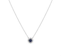 TFT Collier Witgoud Saffier En Diamant 0.09ct H P1 1,0 mm x 45 cm