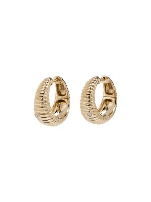 Yvonne Léon créoles en or 9ct à diamants