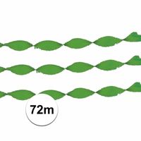 Crepe papier slinger groen 24 meter   -