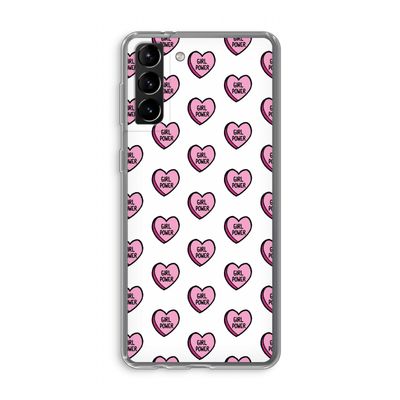 GIRL POWER: Samsung Galaxy S21 Plus Transparant Hoesje