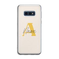 Amber Script: Samsung Galaxy S10e Transparant Hoesje