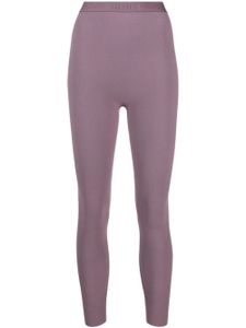 Wolford legging taille haute à bande logo - Violet