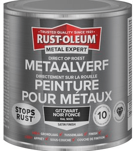 rust-oleum metal expert metaalverf satin ral 9010 2.5 ltr