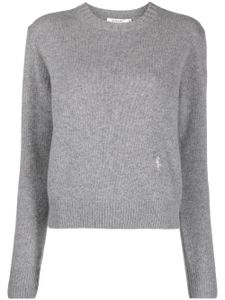 Sporty & Rich pull en maille à manches longues - Gris