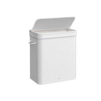 Wasmand met afneembaar deksel en machinewasbaar, Wit / 100 L