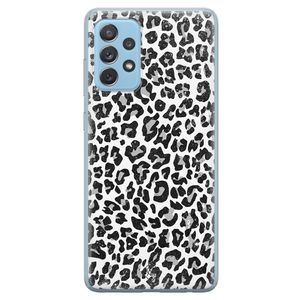 Samsung Galaxy A52 (5G) siliconen telefoonhoesje - Luipaard grijs