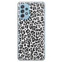 Samsung Galaxy A52 (5G) siliconen telefoonhoesje - Luipaard grijs