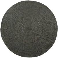 Interieur05 Rond vloerkleed Jute Groen - 240 cm (XXL)