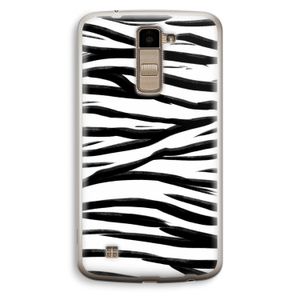 Zebra pattern: LG K10 (2016) Transparant Hoesje