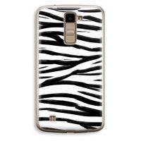Zebra pattern: LG K10 (2016) Transparant Hoesje