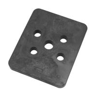 Gebr. Bodegraven hogedrukplaat 10mm - 100x120mm - ABS
