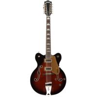 Gretsch G5422G-12 Electromatic Classic Hollowbody DC Single Barrel Burst 12-snarige semi-akoestische gitaar - thumbnail