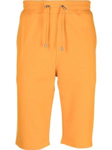 Balmain short en coton à taille à lien de resserrage - Orange