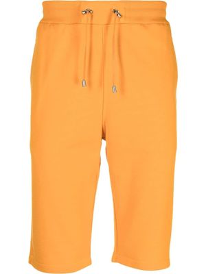 Balmain short en coton à taille à lien de resserrage - Orange