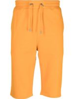 Balmain short en coton à taille à lien de resserrage - Orange