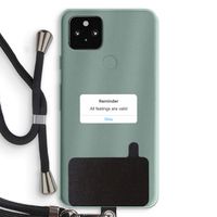 Reminder: Pixel 5a 5G Transparant Hoesje met koord