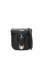 Emporio Armani sac banane en cuir à plaque logo - Noir