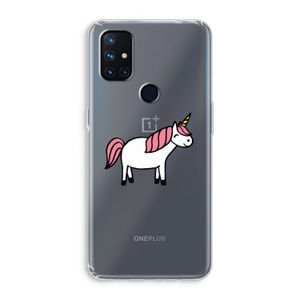 Eenhoorn: OnePlus Nord N10 5G Transparant Hoesje