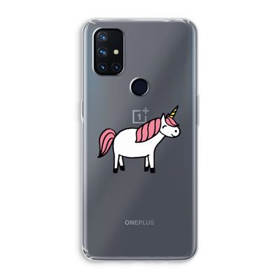 Eenhoorn: OnePlus Nord N10 5G Transparant Hoesje