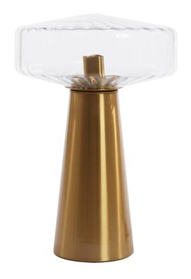 Light & Living Tafellamp 'Pleat' Glas, 45cm, kleur Transparant