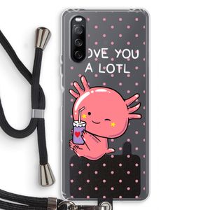 Love You A Lotl: Sony Sony Xperia 10 III Transparant Hoesje met koord
