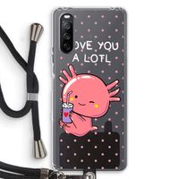 Love You A Lotl: Sony Sony Xperia 10 III Transparant Hoesje met koord