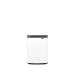 Brabantia Bo Waste Bin 4 l Rechthoekig Staal Zwart, Wit