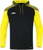 JAKO 6722 Sweater Met Kap Performance - Zwart/Zachtgeel - 3XL