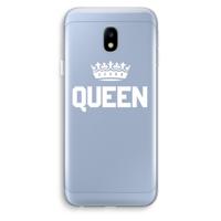 Queen zwart: Samsung Galaxy J3 (2017) Transparant Hoesje - thumbnail