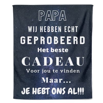 Fleecedeken Vaderdag - Papa - Pillow Buddies