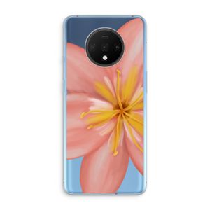 Pink Ellila Flower: OnePlus 7T Transparant Hoesje