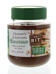 De Rit Chocoreale hazelnootpasta rietsuiker bio (350 gr)