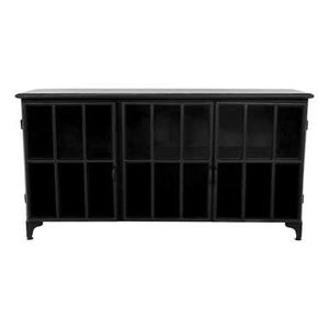 HSM Collection dressoir Manhattan - zwart - 150x40x80 cm - Leen Bakker