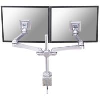 Neomounts FPMA-D930D Monitor-tafelbeugel Aantal monteerbare displays: 2 Display(s) 25,4 cm (10) - 76,2 cm (30) Zilver In hoogte verstelbaar, Kantelbaar,