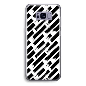 Zwarte vegen: Samsung Galaxy S8 Plus Transparant Hoesje