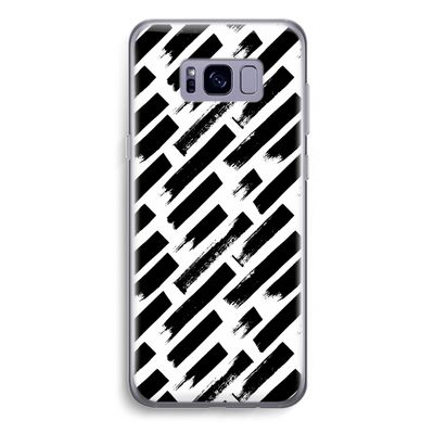 Zwarte vegen: Samsung Galaxy S8 Plus Transparant Hoesje