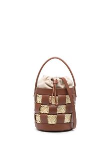 Hereu petit sac seau Galleda en cuir - Marron