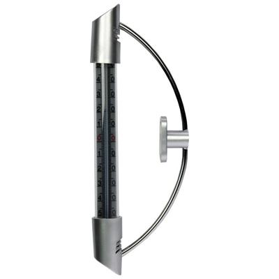 Raamthermometer 23 cm metal look - Talentools