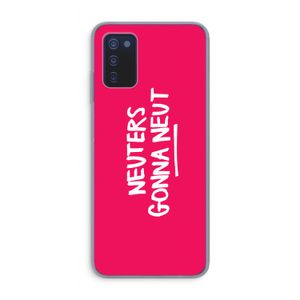 Neuters (roze): Samsung Galaxy A03s Transparant Hoesje