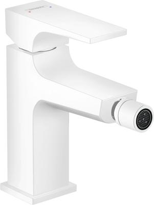Hansgrohe Metropol ééngreeps bidetmengkraan mer afvoerpluggarnituur, mat wit