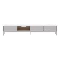 Kave Home - Vedrana-TV-meubel met 3 laden witgelakt MDF 195 x 35 cm