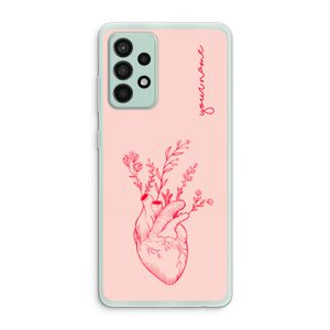 Blooming Heart: Samsung Galaxy A52s 5G Transparant Hoesje