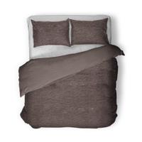 Dekbedovertrek Teddy - Bruin Dekbedovertrek - Tweepersoons (200x200 Cm) - Bruin Microvezel Teddy - Effen - Fresh And Co - Dekbed-Discounter.nl